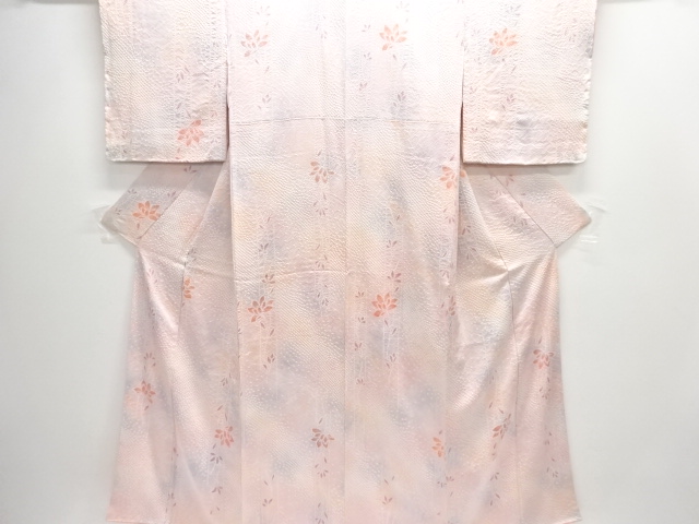 JAPANESE KIMONO / KOMON / UNUSED / SHIBORI / FLOWER